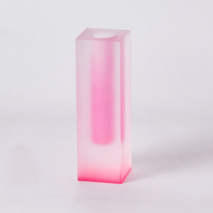 LumiForm Prisma Akryl Vaso & Organizer med Modern Design | Veska Fuchsia Pink Matt Kort