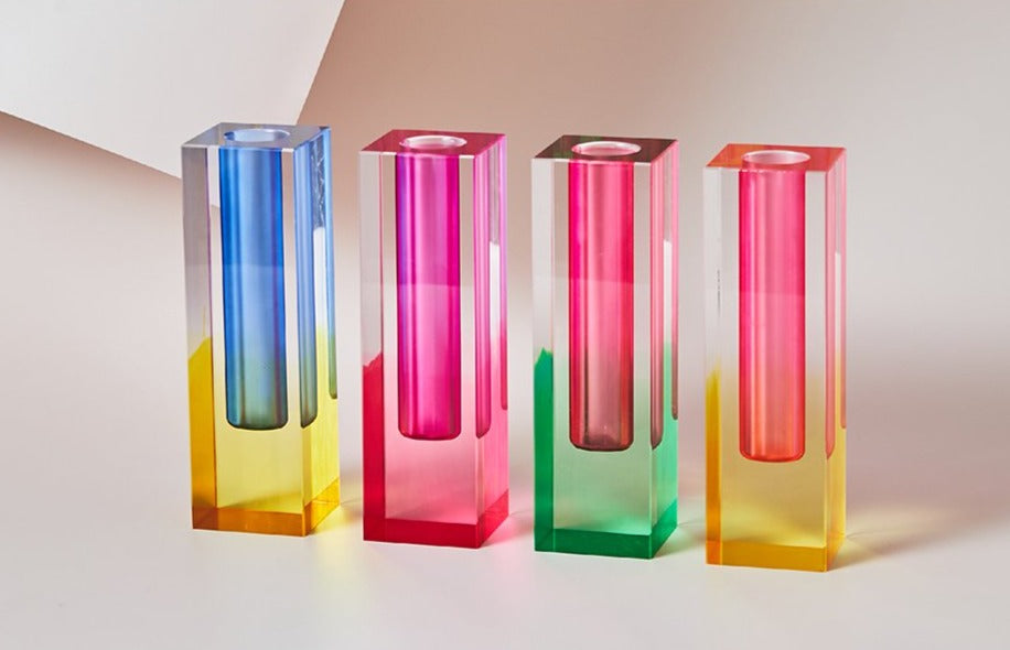 LumiForm Prisma Akryl Vaso & Organizer med Modern Design | Veska