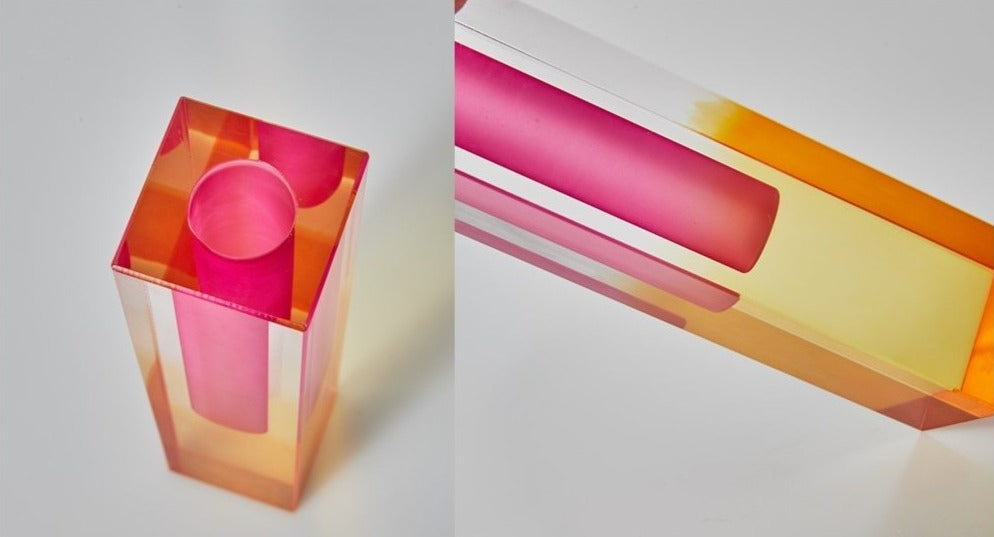LumiForm Prisma Akryl Vaso & Organizer med Modern Design | Veska