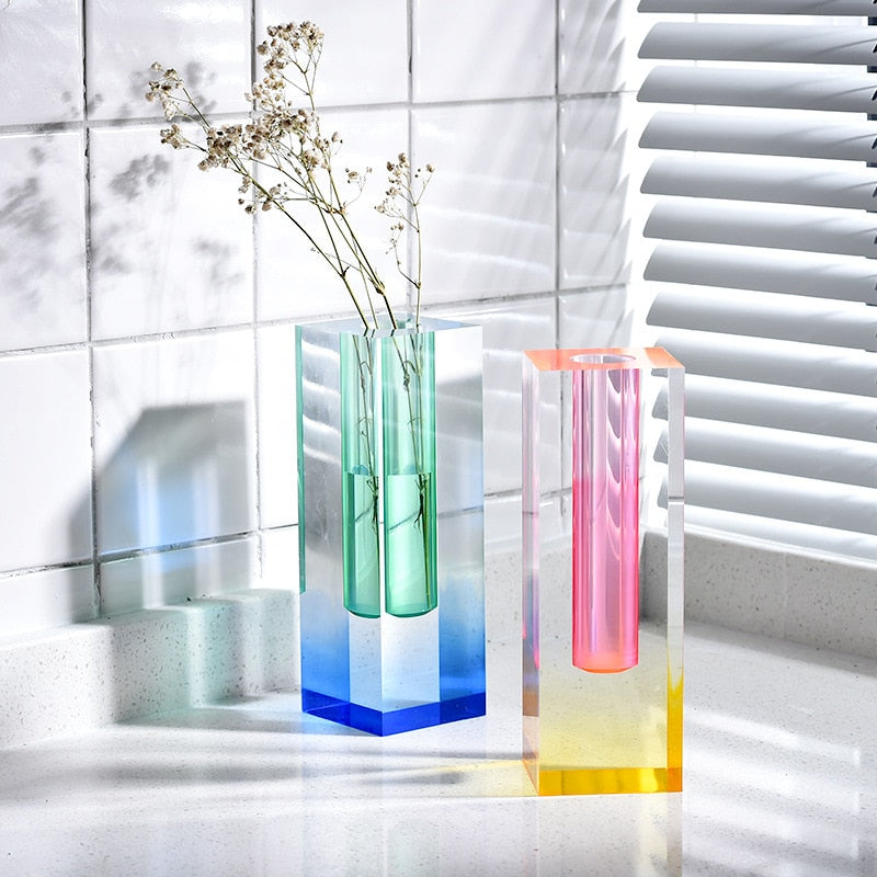 LumiForm Prisma Akryl Vaso & Organizer med Modern Design | Veska