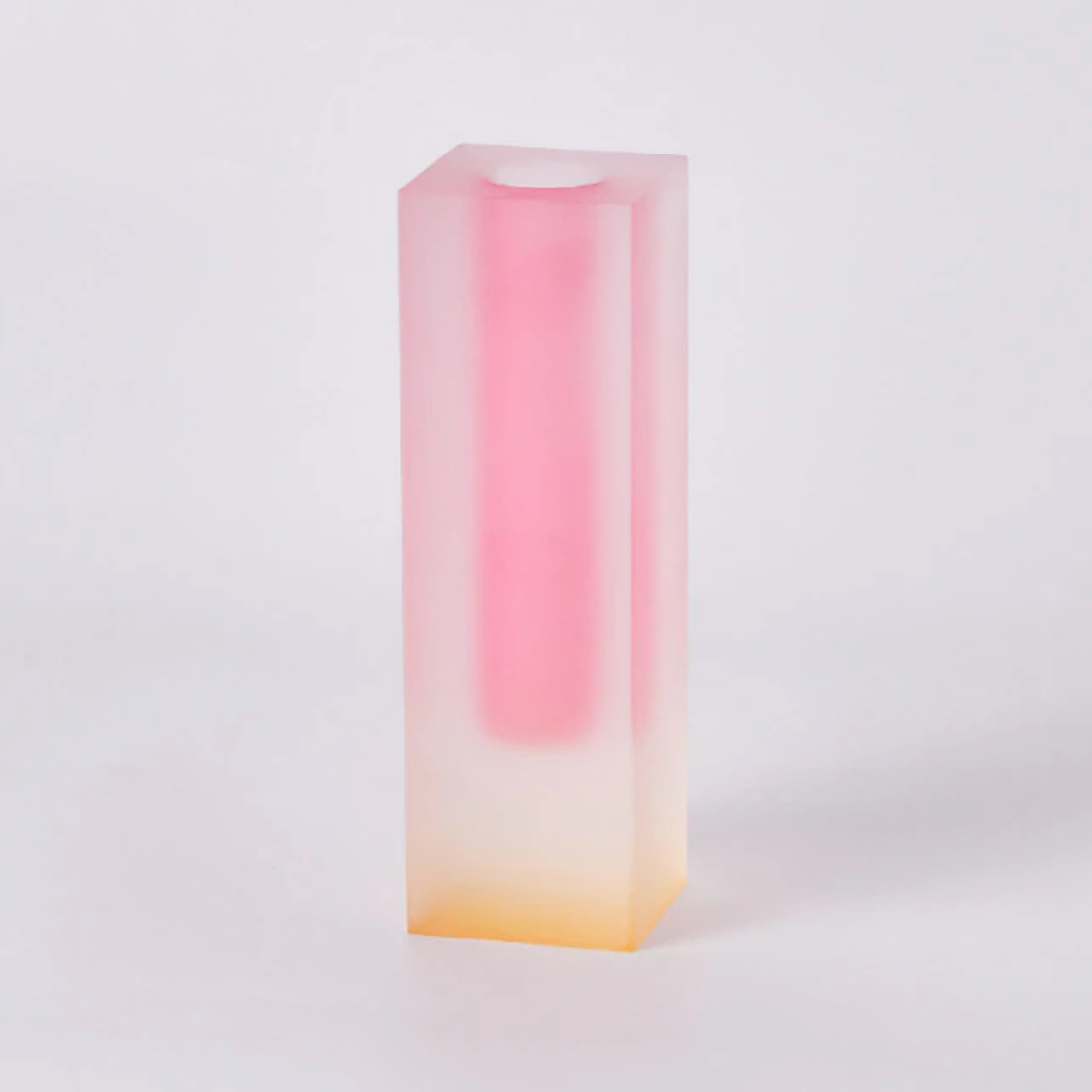 LumiForm Prisma Akryl Vaso & Organizer med Modern Design | Veska Rosa Gul Matt Kort