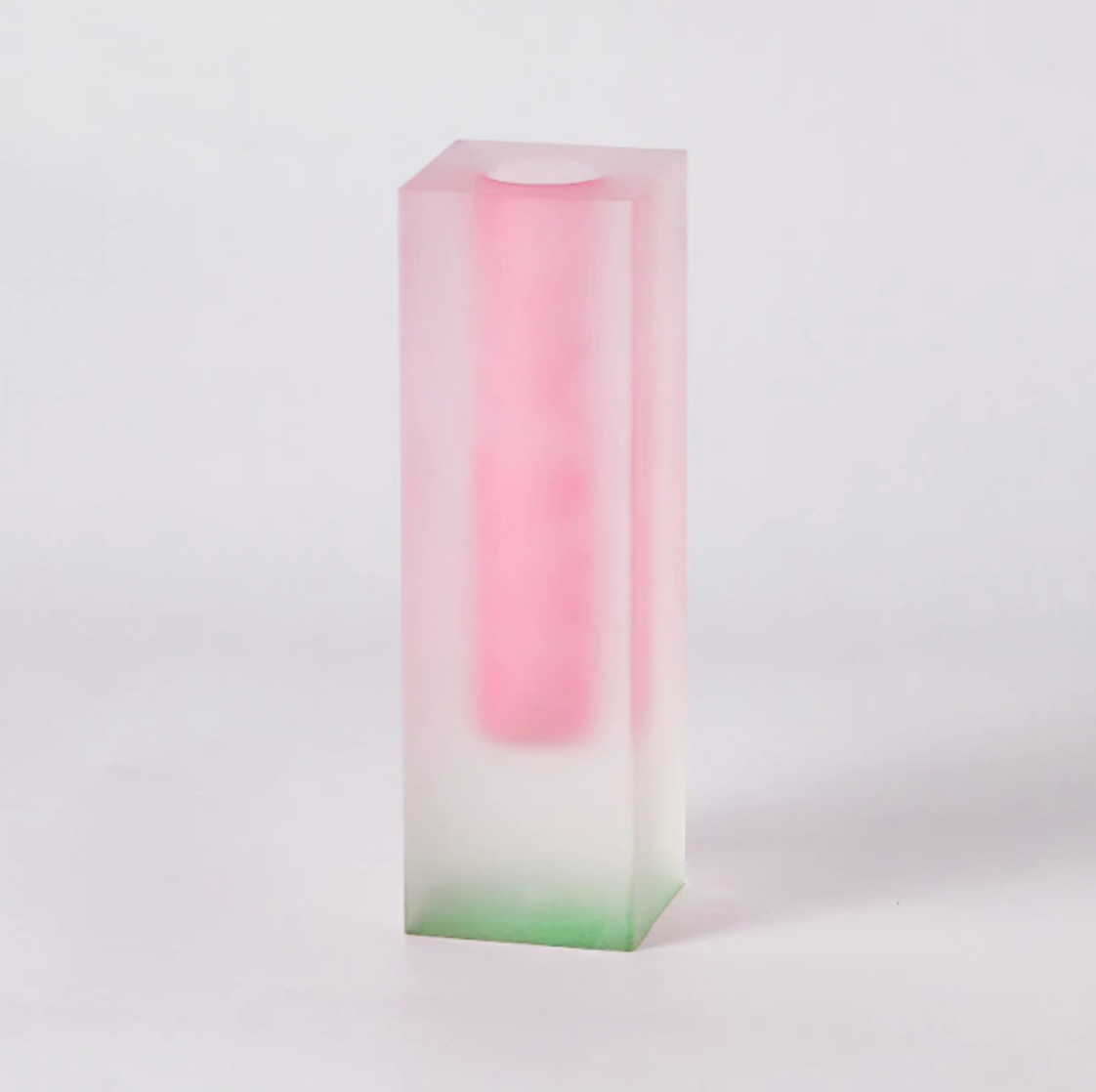LumiForm Prisma Akryl Vaso & Organizer med Modern Design | Veska Rosa Lime Matt Kort