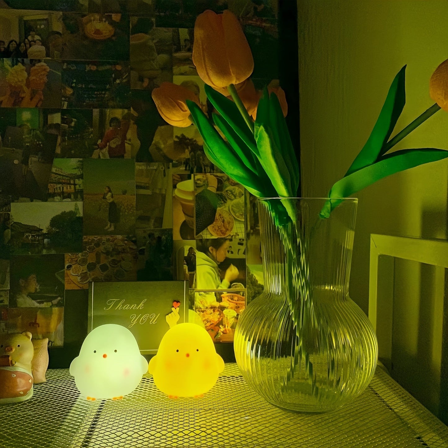 LumiKuiken - Elegant LED Bordslampa med Hälsosamt Ljus Veska