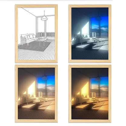 Luminous Landscapes Ljus Konst Dekor | Veska Berg Penthouse