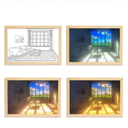 Luminous Landscapes Ljus Konst Dekor | Veska Blå himmel