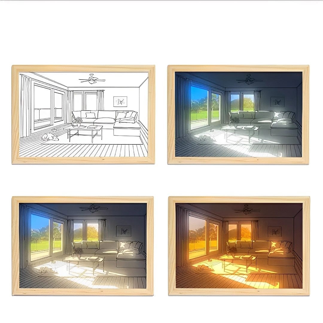 Luminous Landscapes Ljus Konst Dekor | Veska Solande hund