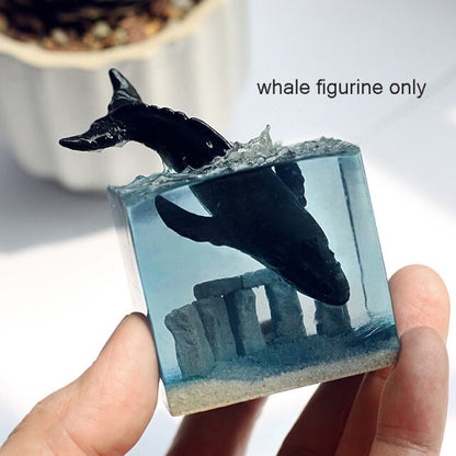 Luminous Ocean Whale Modern Resin Figurine | Veska Val