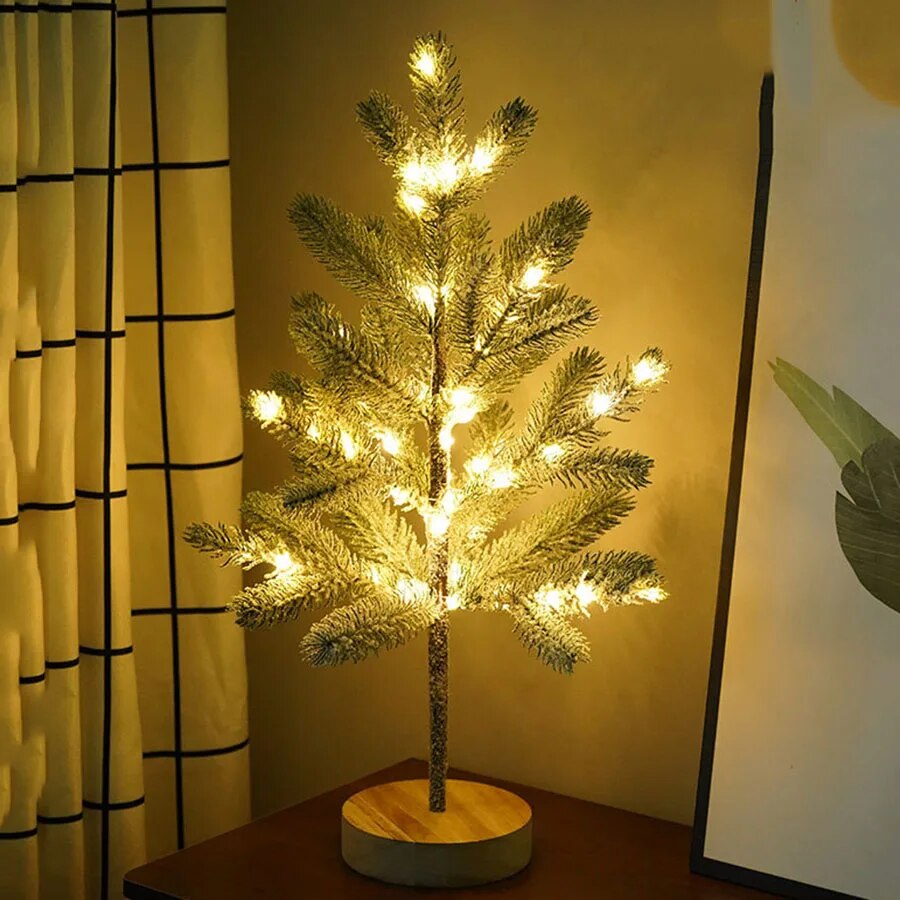 LumiPine – LED julgran bordslampa med varmt vitt ljus | Veska