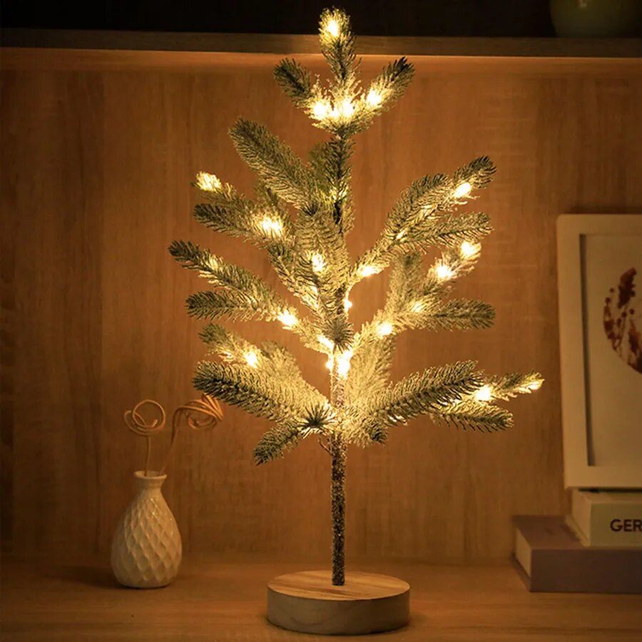 LumiPine – LED julgran bordslampa med varmt vitt ljus | Veska