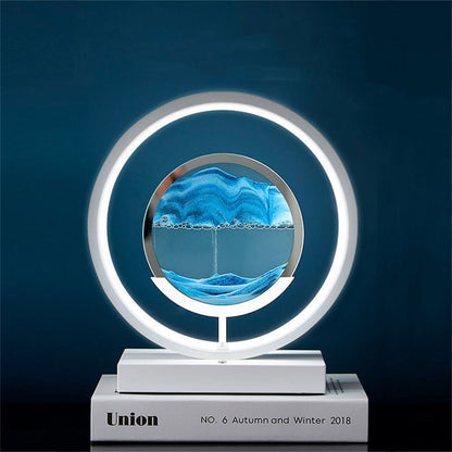 LUMISAND – 3D LED Flödande Sand Konst Bordslampa med USB Laddning | Veska
