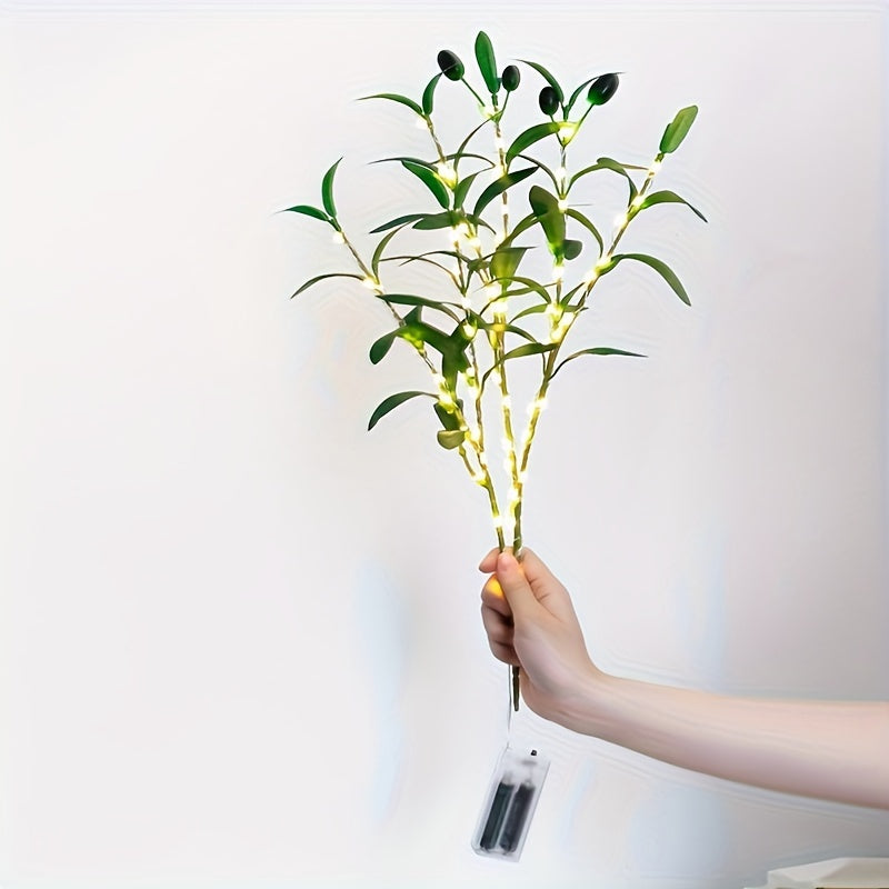 LumiTak – Elegant Olivgren LED Bordsbelysning Veska