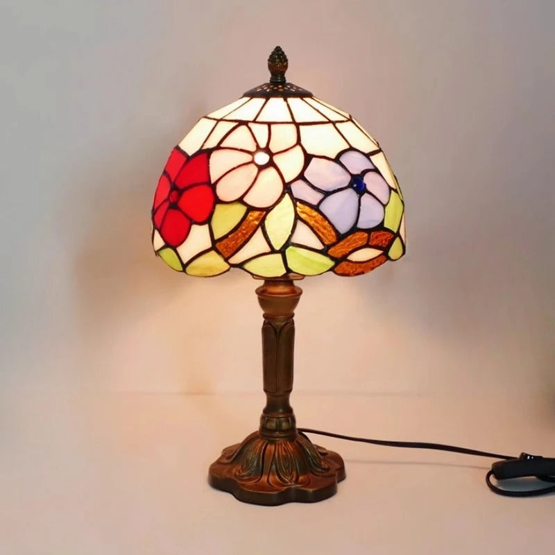 LumiTiffany | LED bordslampa i vintage design | Veska D