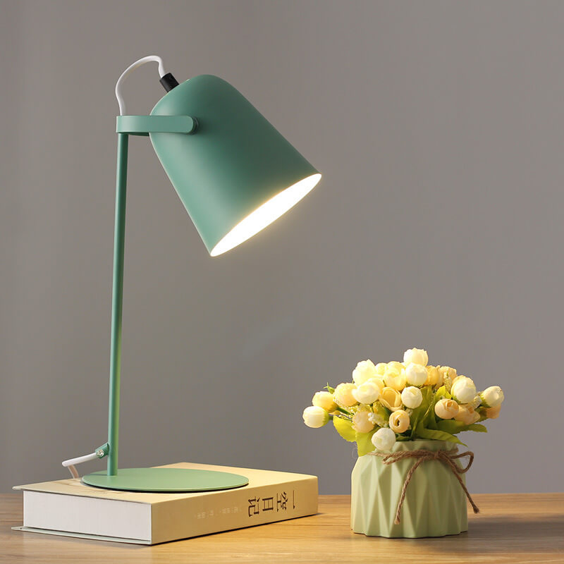 LumiTouch – Minimalistisk bordslampa med stativbas och touchkontroll Veska Grön