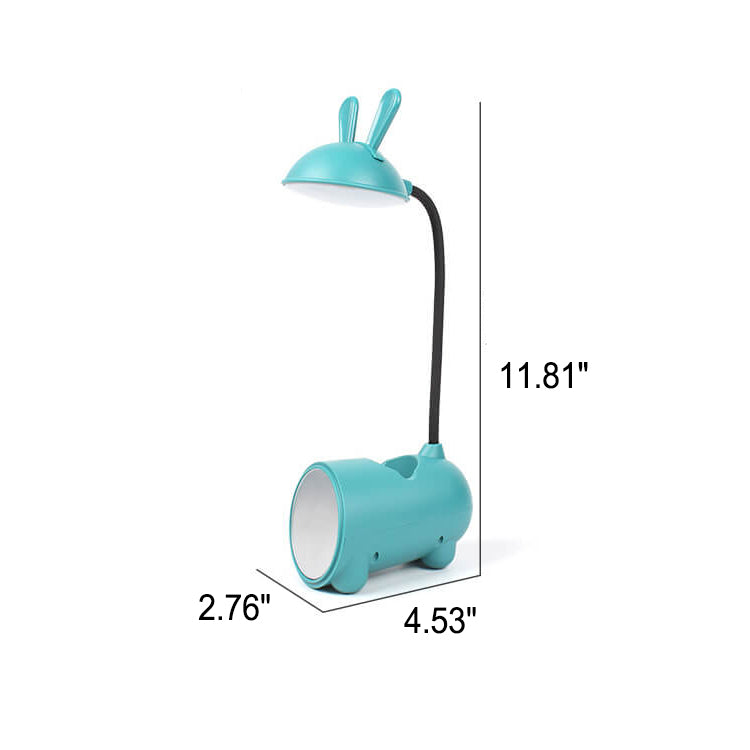LumoBun Bordslampa – Söt LED Skrivbordslampa med Pennhållare och USB-anslutning | Veska