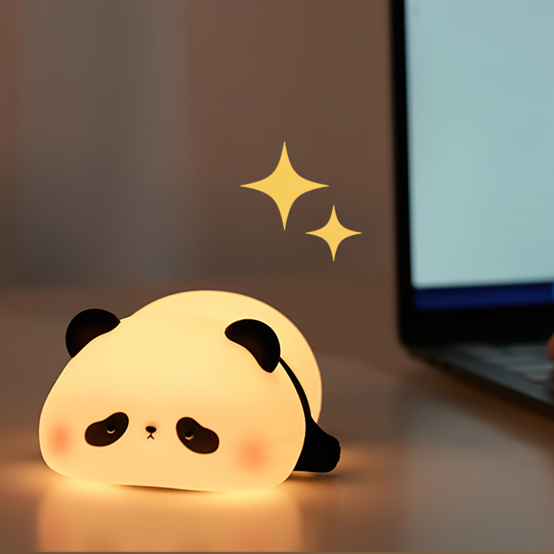 Lunaris™ | LED Bordslampa med Justerbar Ljusstyrka | Modern Design för Hemmakontor & Sovrum Användning | Veska