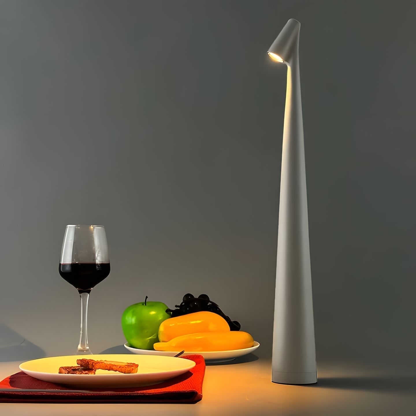 LunaSlim – Elegant Trådlamp med Justerbar Belysning Veska Grå