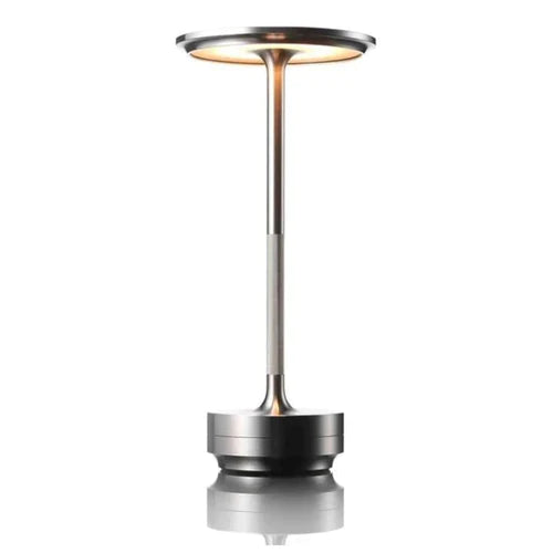 Luxe Trådlös LED Bordslampa - Luna Glow | Veska Silver