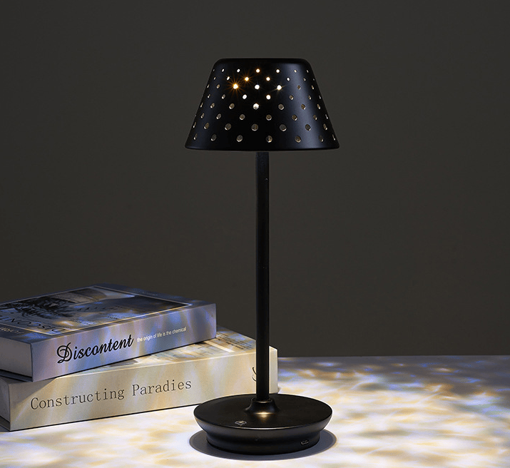 LuxeGlow – Bärbar LED Bordslampa för Moderna Interiörer Veska Svart