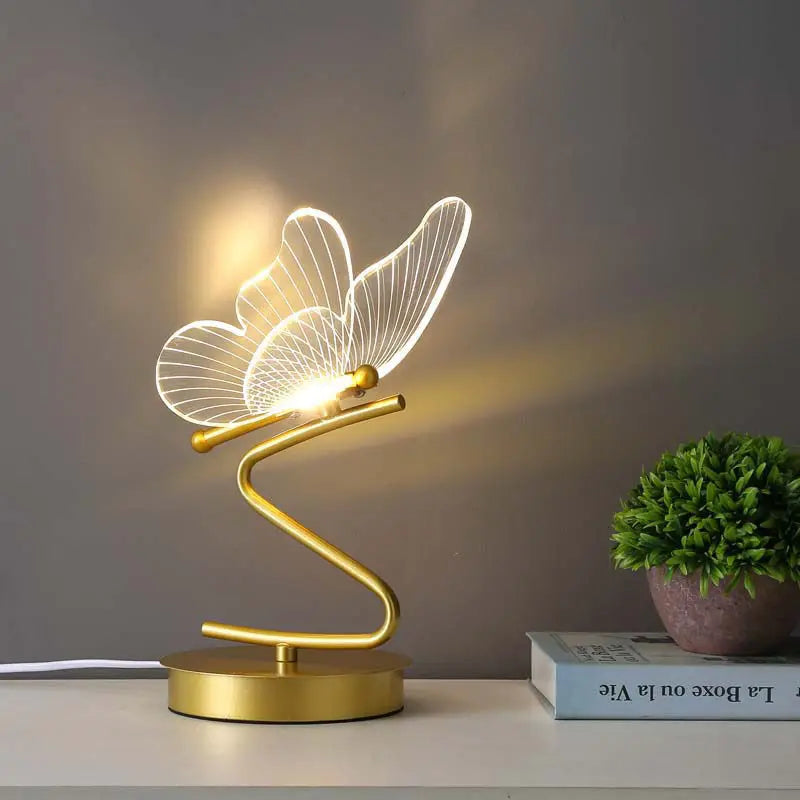Lyxig Fjäril Bordsbelysning – Elegant LED Stämningsbelysning för Hemmet & Kontoret | Veska