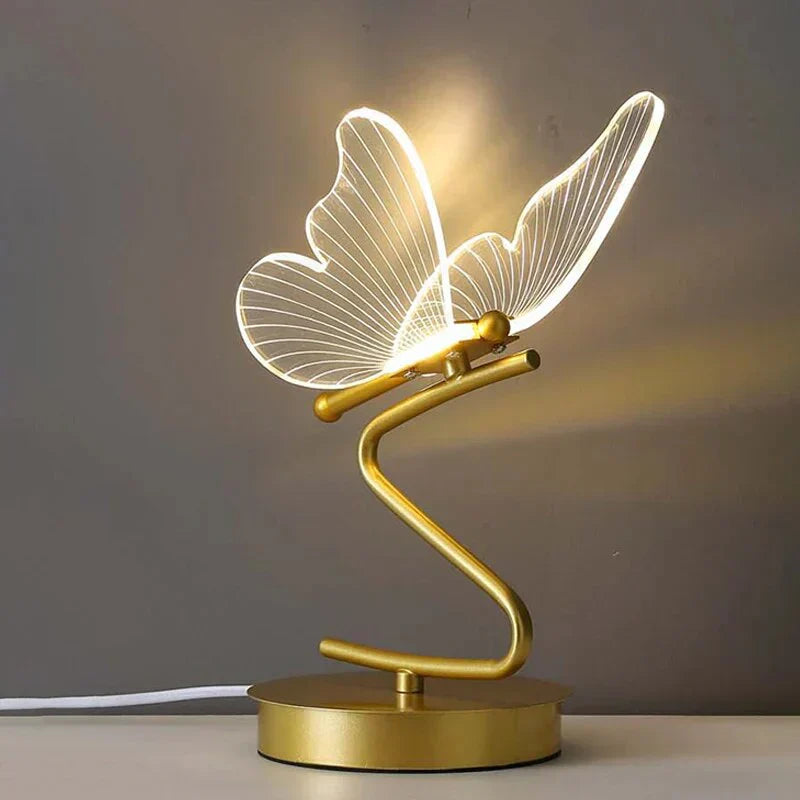 Lyxig fjäril LED bordslampa - ButterflyLuxe | Veska