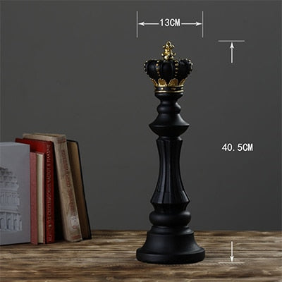 Lyxig schackstaty heminredning | Veska King 40cm
