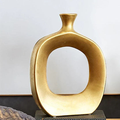 Lyxig Vas | Veska Stor - 33cm x 24cm x 5cm Mattes Gold