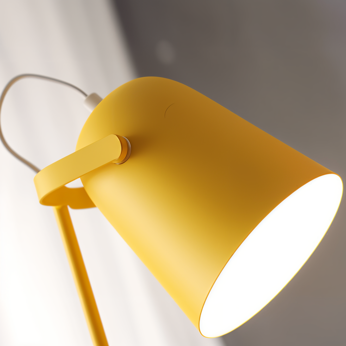 Macaron Bordsbelysning - Nordisk Gul Skrivbordslampa - Justerbar Lampa | Veska