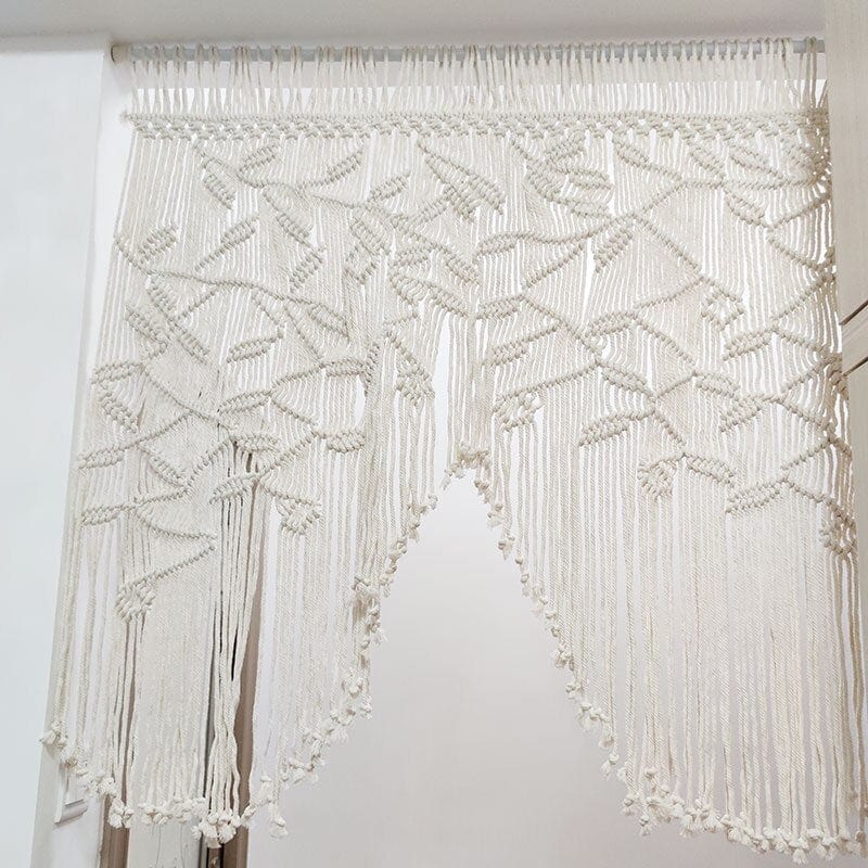 Macrame Leaf Gardin | Veska Ingen pin