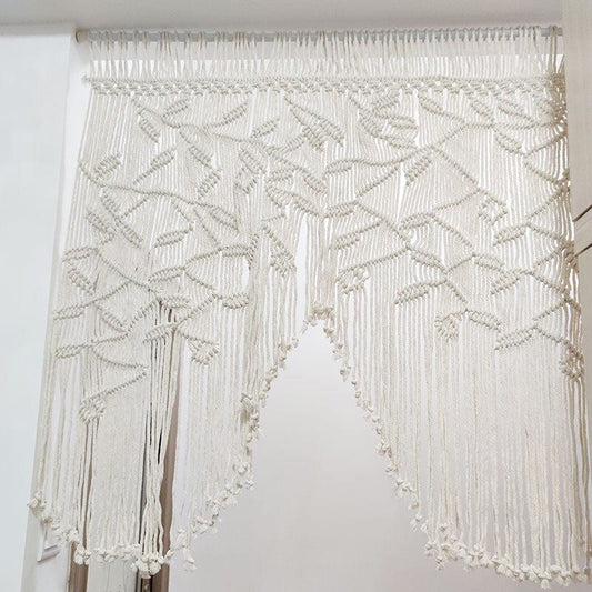 Macrame Leaf Gardin | Veska Ingen pin