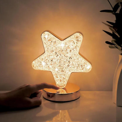 Magisk Kristall Bordslampa med Dimming Funktion - Celestia | Veska Stjärna