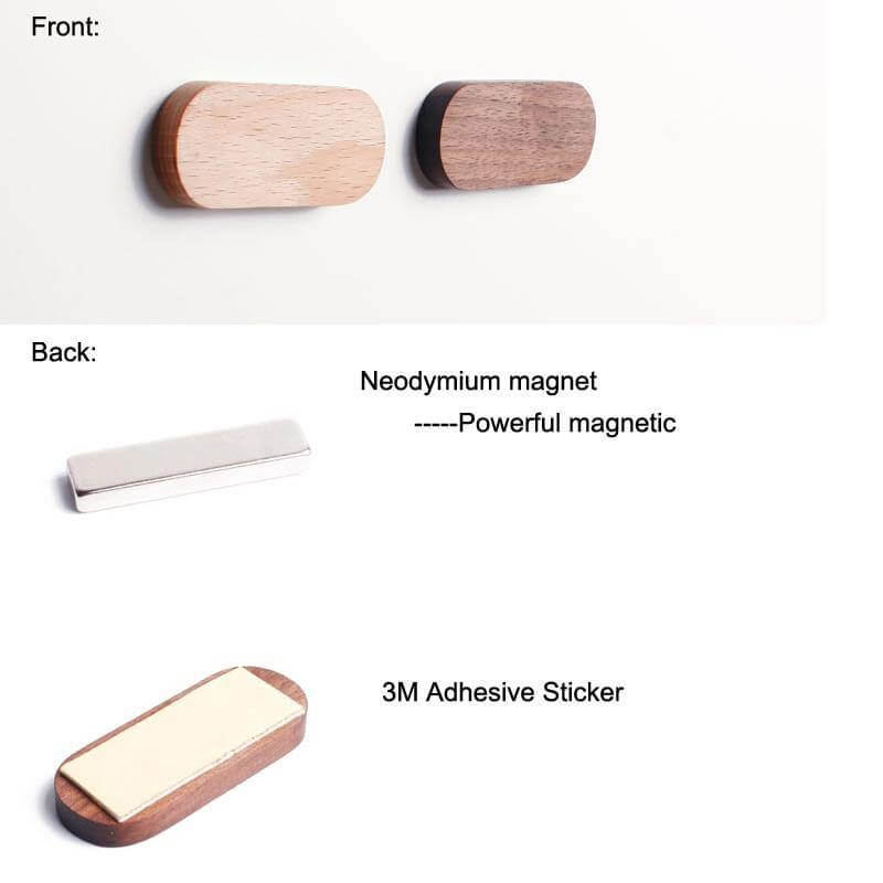 Magnetisk Elegant Trä Nyckelhållare | Veska