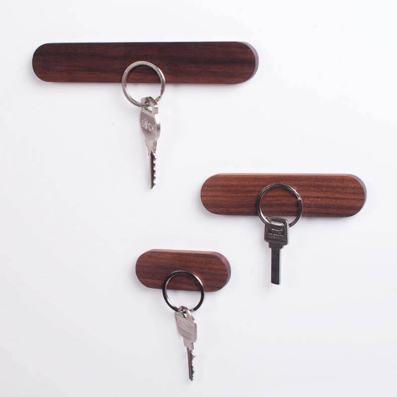 Magnetisk Elegant Trä Nyckelhållare | Veska