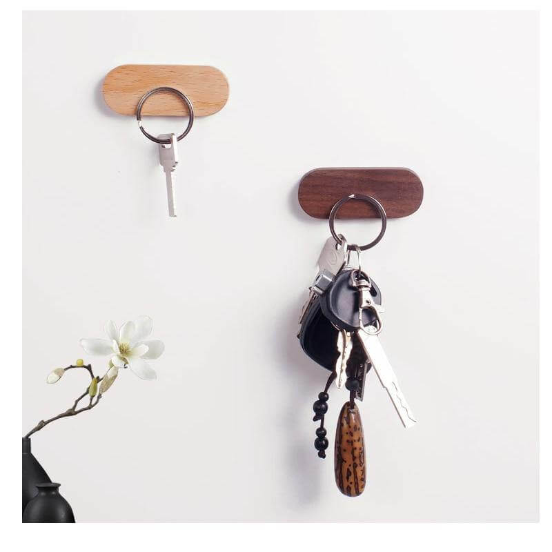 Magnetisk Elegant Trä Nyckelhållare | Veska