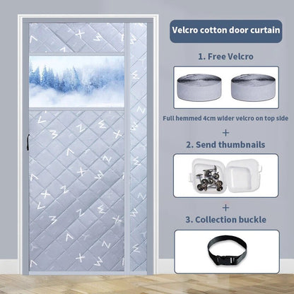 Magnetisk Kallskyddande Bomullsdörrgardin | Veska