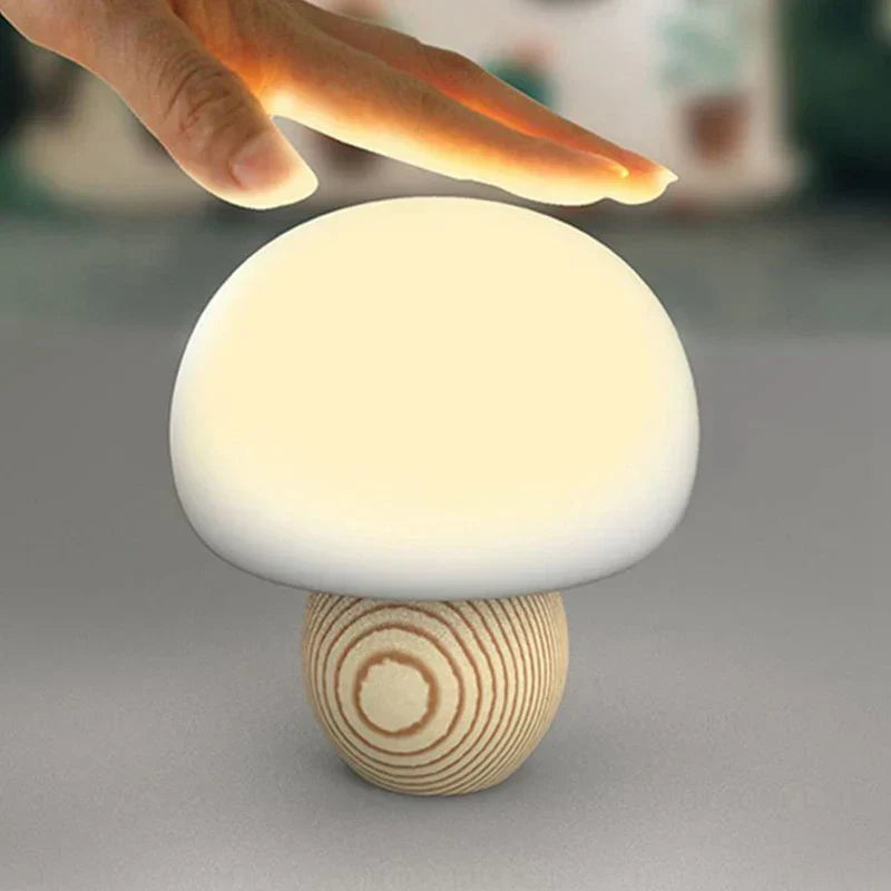 Magnetisk LED Svamp Bordslampa – Dekorativ Nattlampa med Touchkontroll | Veska