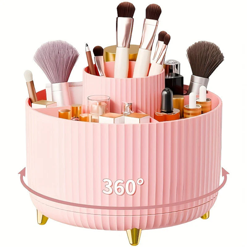 Makeup Organizer | 360° Rotating Storage Shelf for the Sink | Veska Rosa