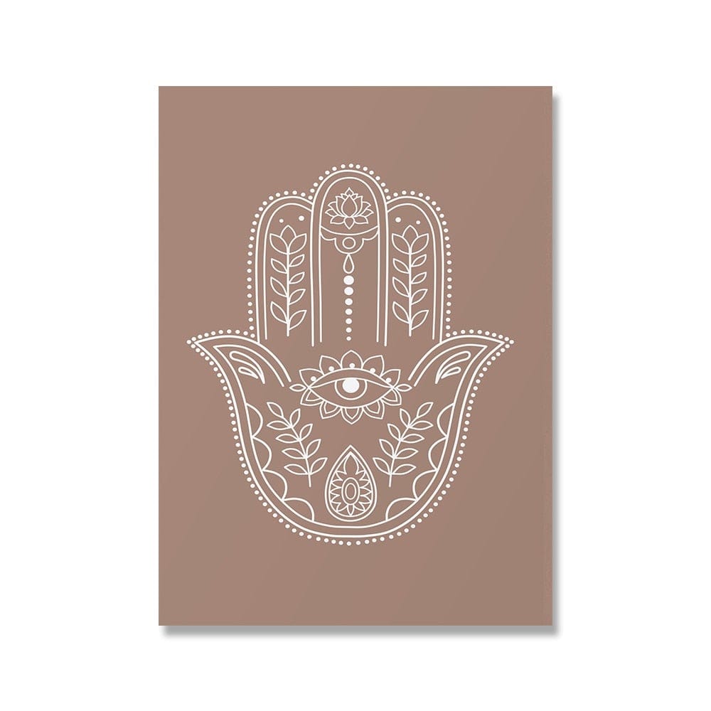 Mandala Buddha Lotus Canvas Affischer | Veska Hamsa