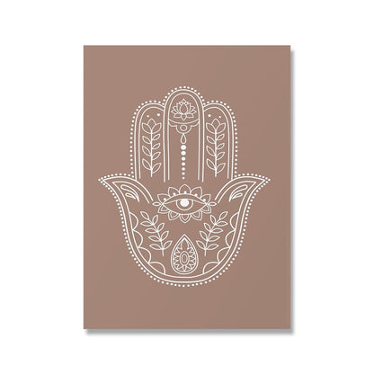 Mandala Buddha Lotus Canvas Affischer | Veska Hamsa