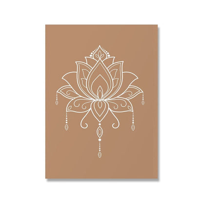 Mandala Buddha Lotus Canvas Affischer | Veska Lotus