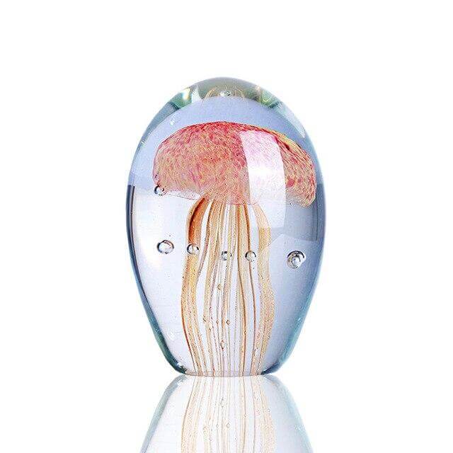 Manet Hand Blown Glass Art Samlarobjekt | Veska Ljusrosa