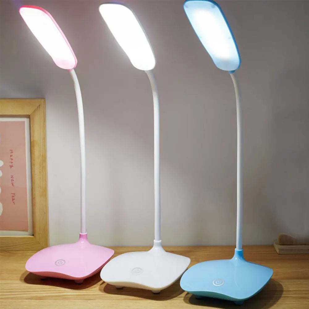 Mångsidig LED-bordslampa med flexibel hals – Dovbar, ögonvänlig, perfekt för kontor och nattduksbord | Veska