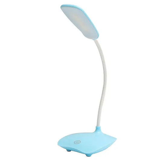 Mångsidig LED-bordslampa med flexibel hals – Dovbar, ögonvänlig, perfekt för kontor och nattduksbord | Veska Blå