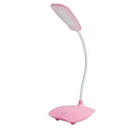 Mångsidig LED-bordslampa med flexibel hals – Dovbar, ögonvänlig, perfekt för kontor och nattduksbord | Veska Rosa