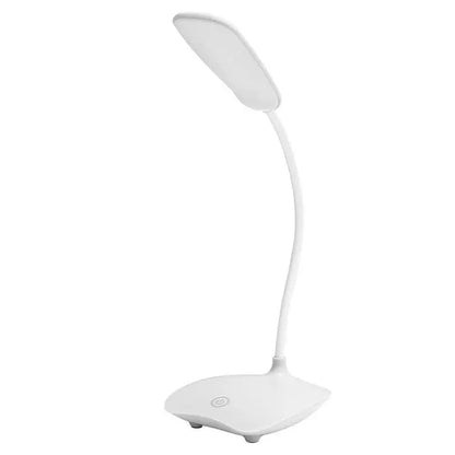Mångsidig LED-bordslampa med flexibel hals – Dovbar, ögonvänlig, perfekt för kontor och nattduksbord | Veska Vit