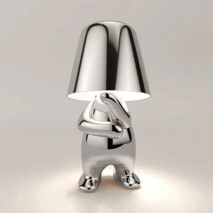 Manlamp - Konstfull modern LED-bordslampa | Veska Silver Ponder