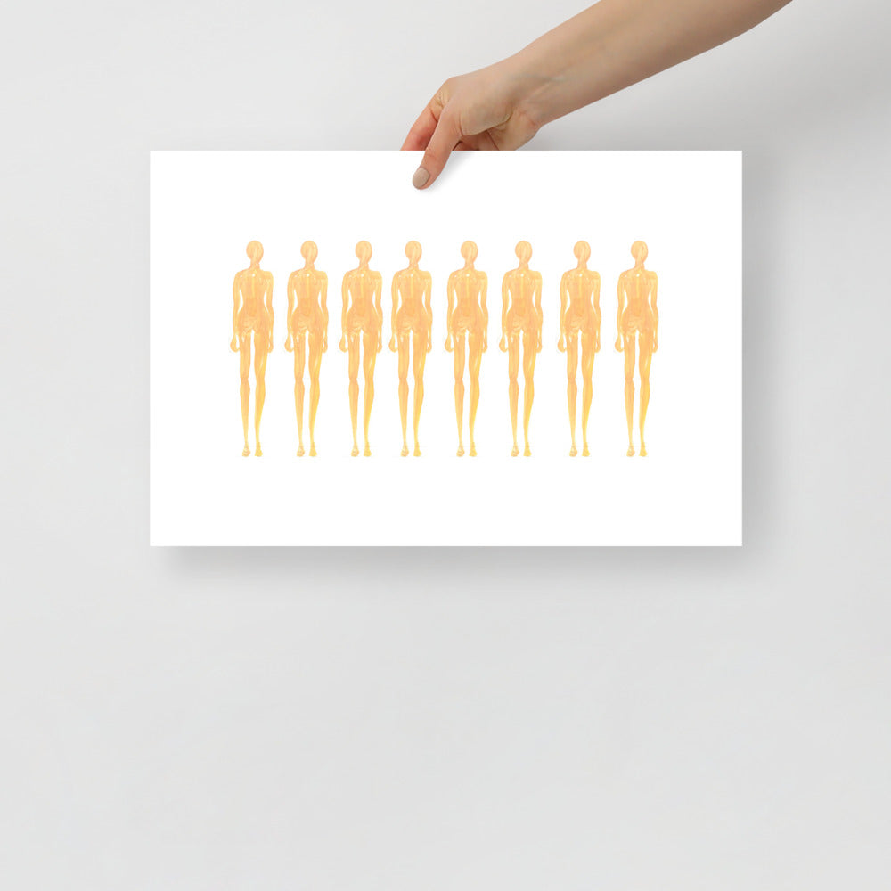 Mannequins Vägghängd Konst | Veska 12×18