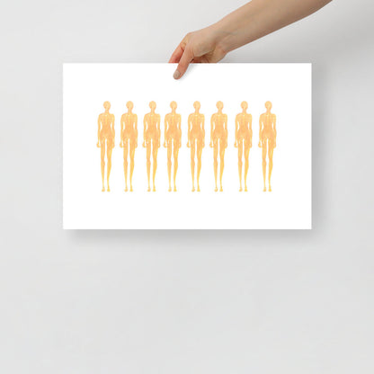 Mannequins Vägghängd Konst | Veska 12×18