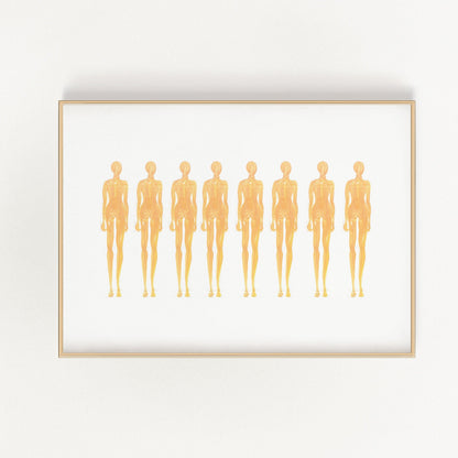 Mannequins Vägghängd Konst | Veska 12×16