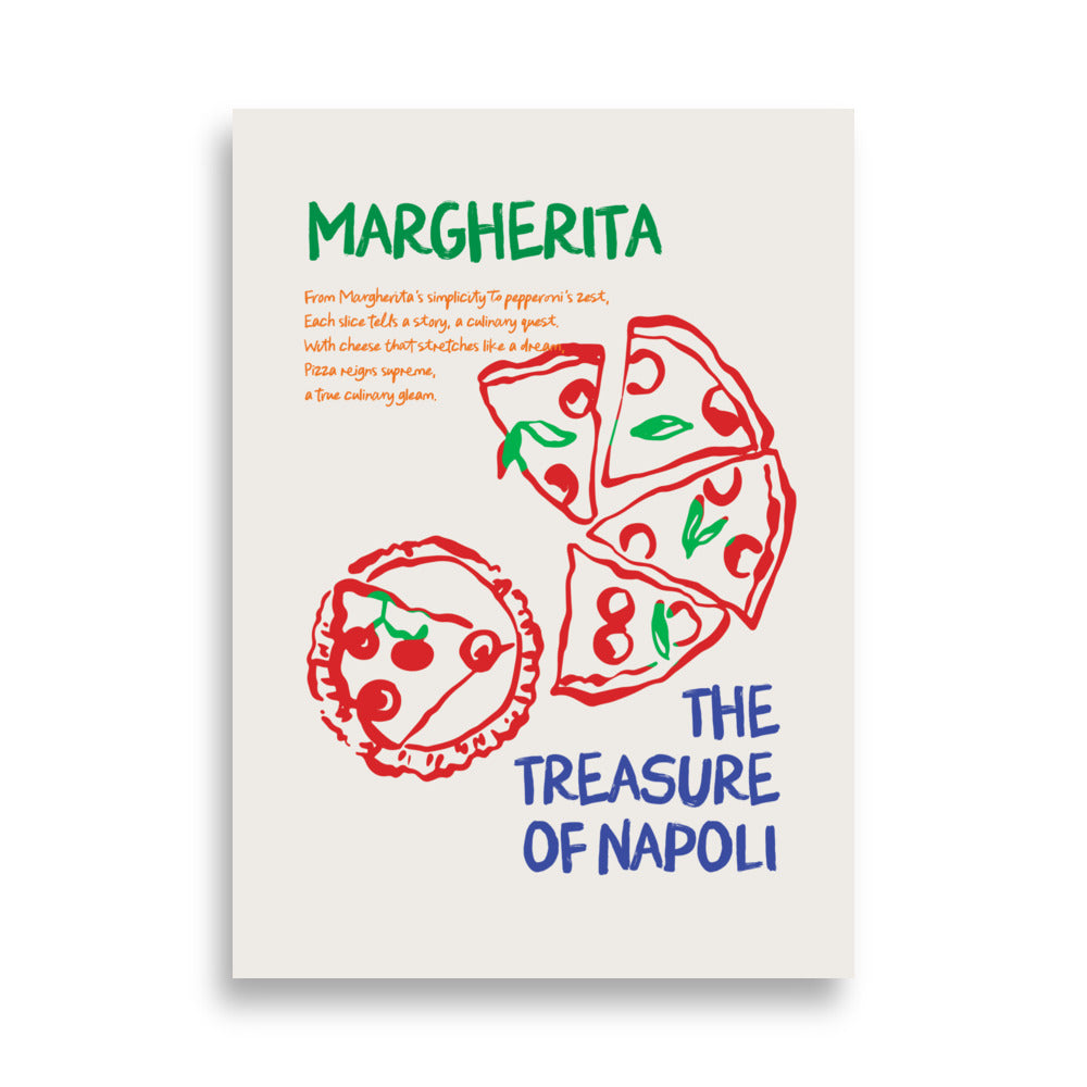 Margherita, skatten i Napoli | Veska 50×70 cm