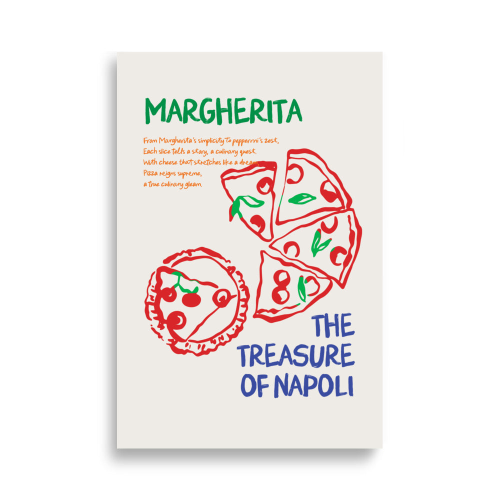 Margherita, skatten i Napoli | Veska 61×91 cm